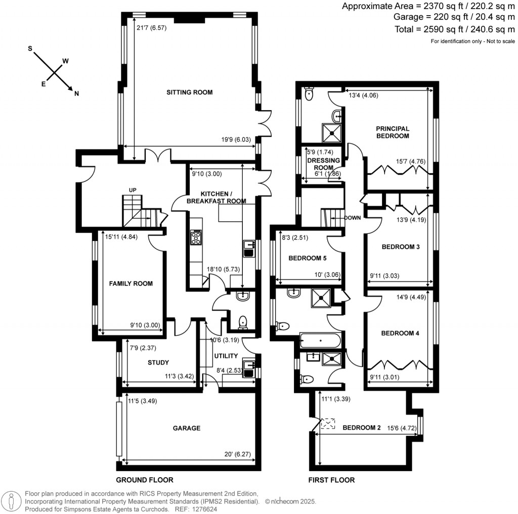 Floorplans For Heathview, East Horsley