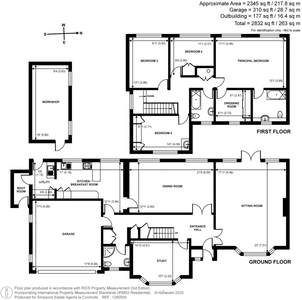 Floorplans For Holmwood Close, East Horsley, KT24