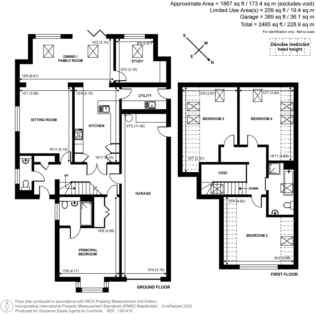 Floorplans For Nightingale Avenue, West Horsley, Surrey