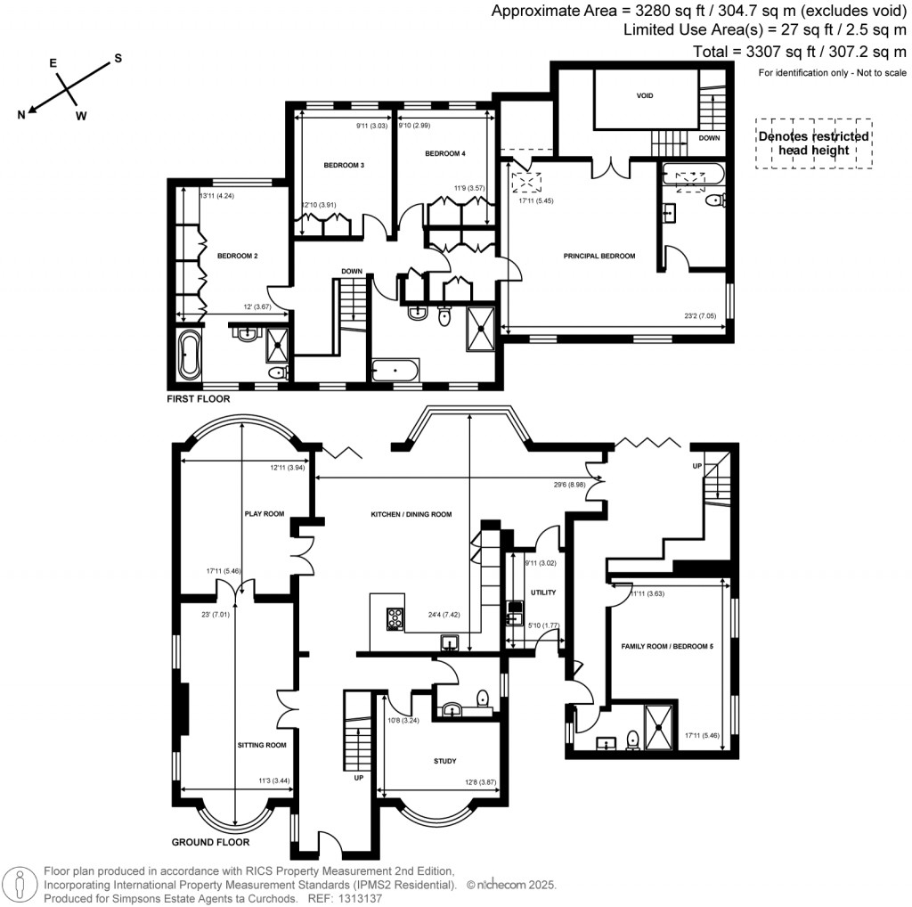 Floorplans For Farm Lane, East Horsley, Surrey