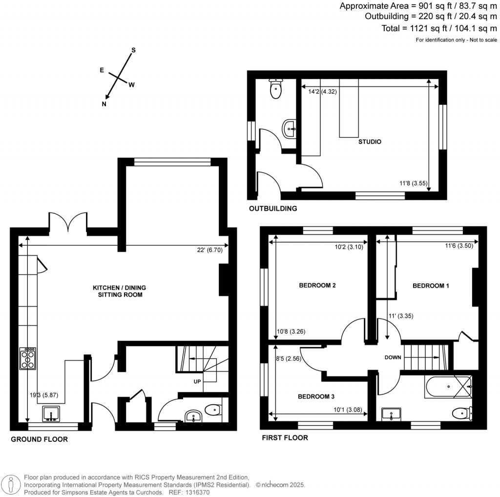 Floorplans For Tintells Lane, West Horsley, Surrey
