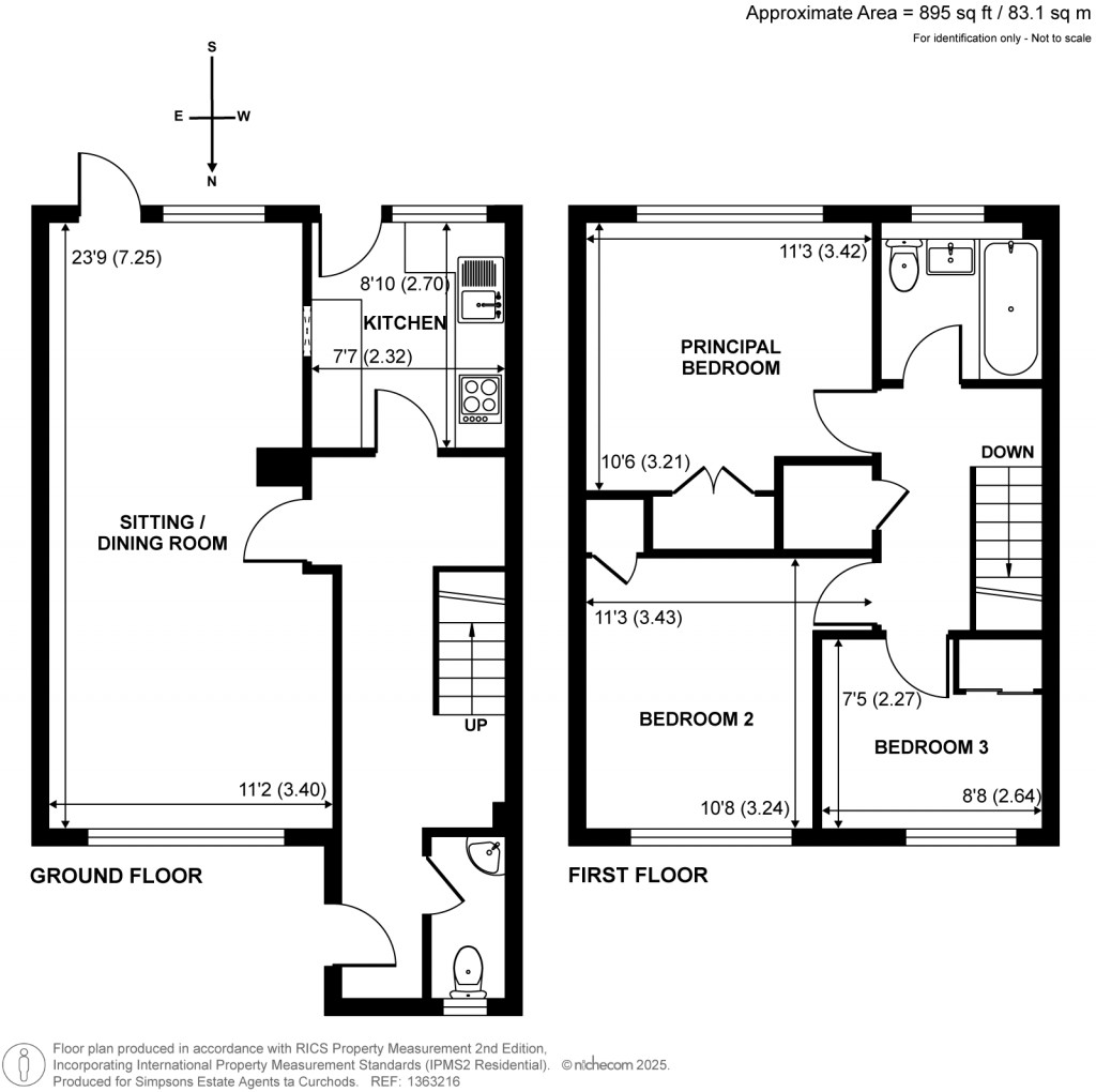 Floorplans For St. Martins Close, East Horsley, Surrey