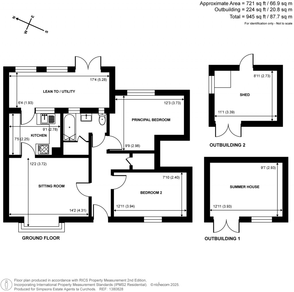 Floorplans For Kingston Avenue, East Horsley, Surrey