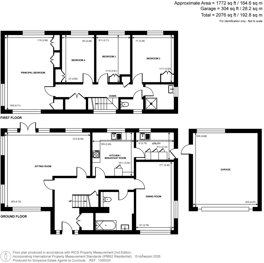 Floorplans For Nightingale Road, East Horsley, Surrey