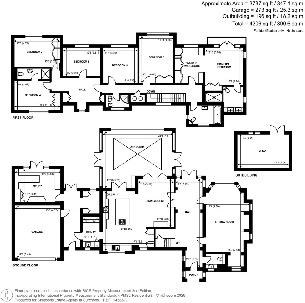 Floorplans For The Warren, East Horsley, Surrey