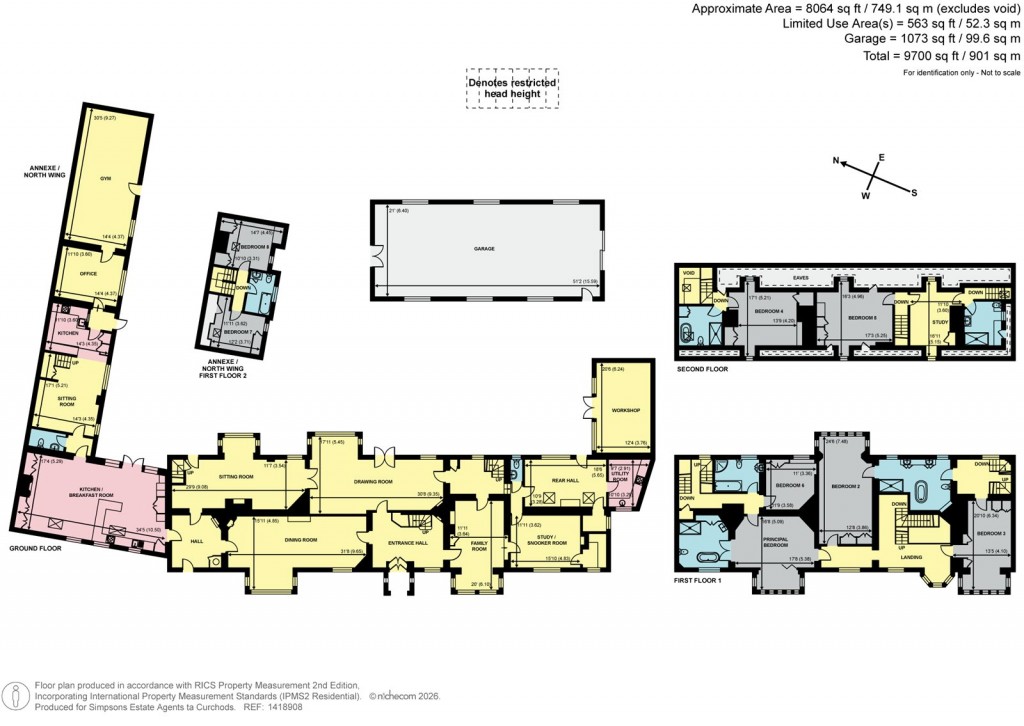 Floorplans For Green Dene, East Horsley, Surrey