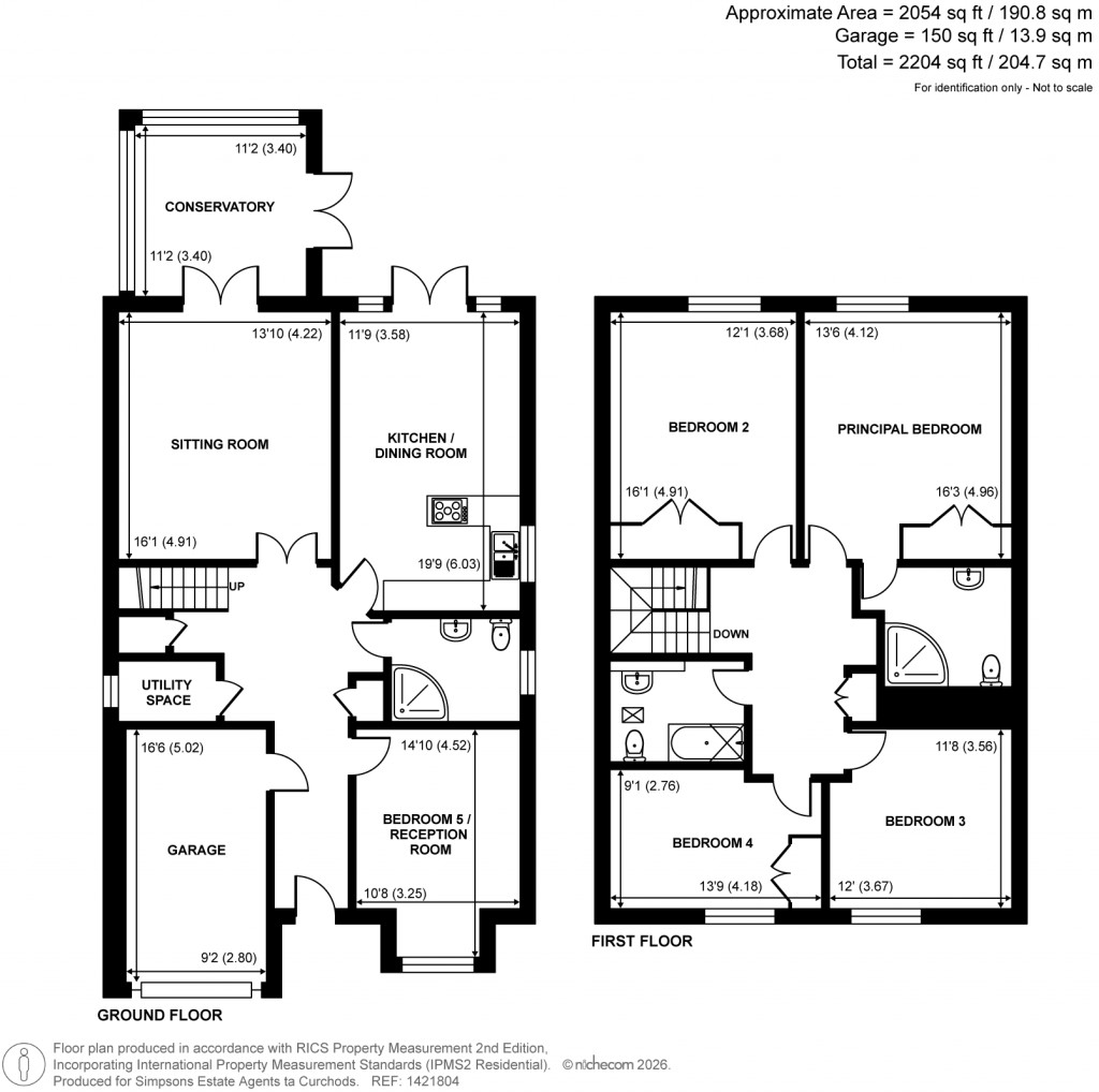 Floorplans For Forest Road, Effingham Junction, Surrey
