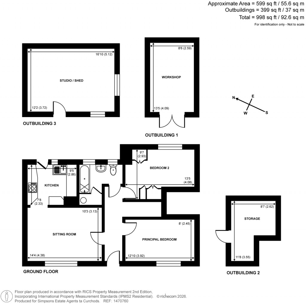 Floorplans For Kingston Avenue, East Horsley, Surrey