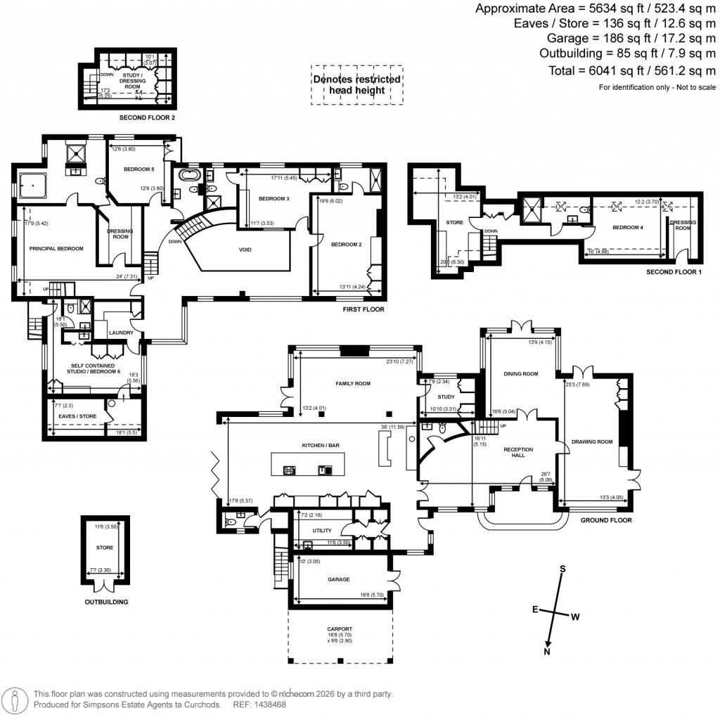 Floorplans For Glendene Avenue, East Horsley, Surrey