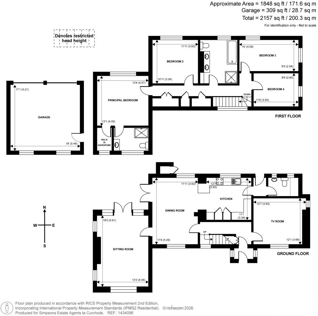 Floorplans For Forest Road, Effingham Junction, Surrey