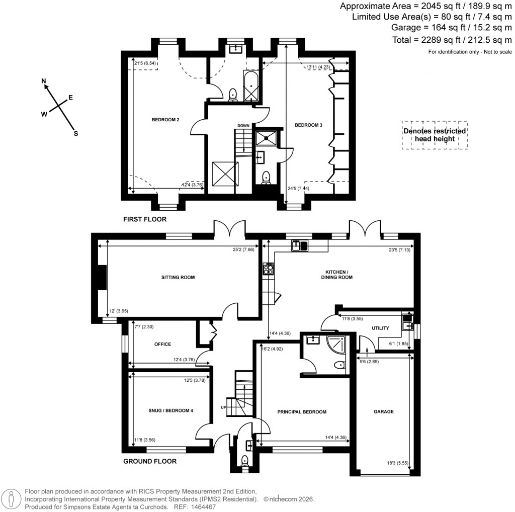 Floorplans For Wildwood Close, East Horsley, Surrey