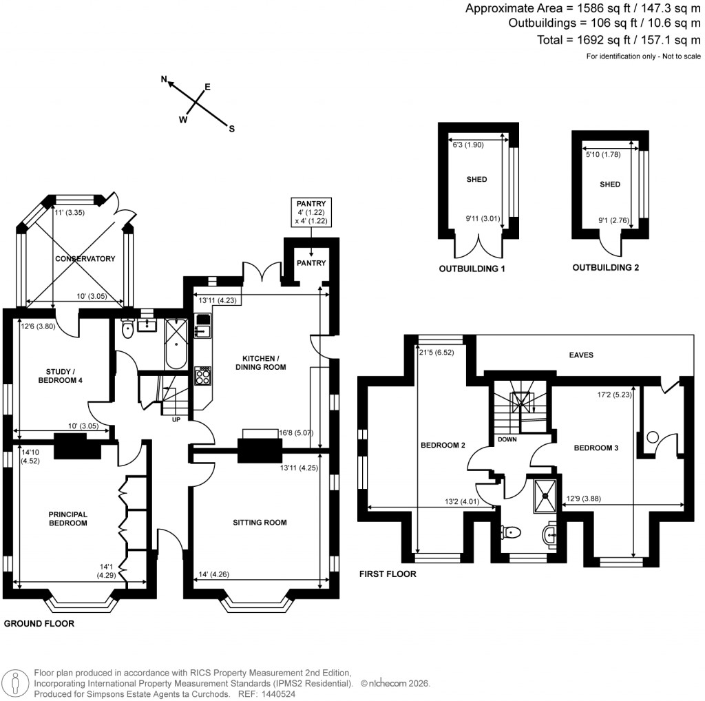 Floorplans For Silkmore Lane, West Horsley, Surrey