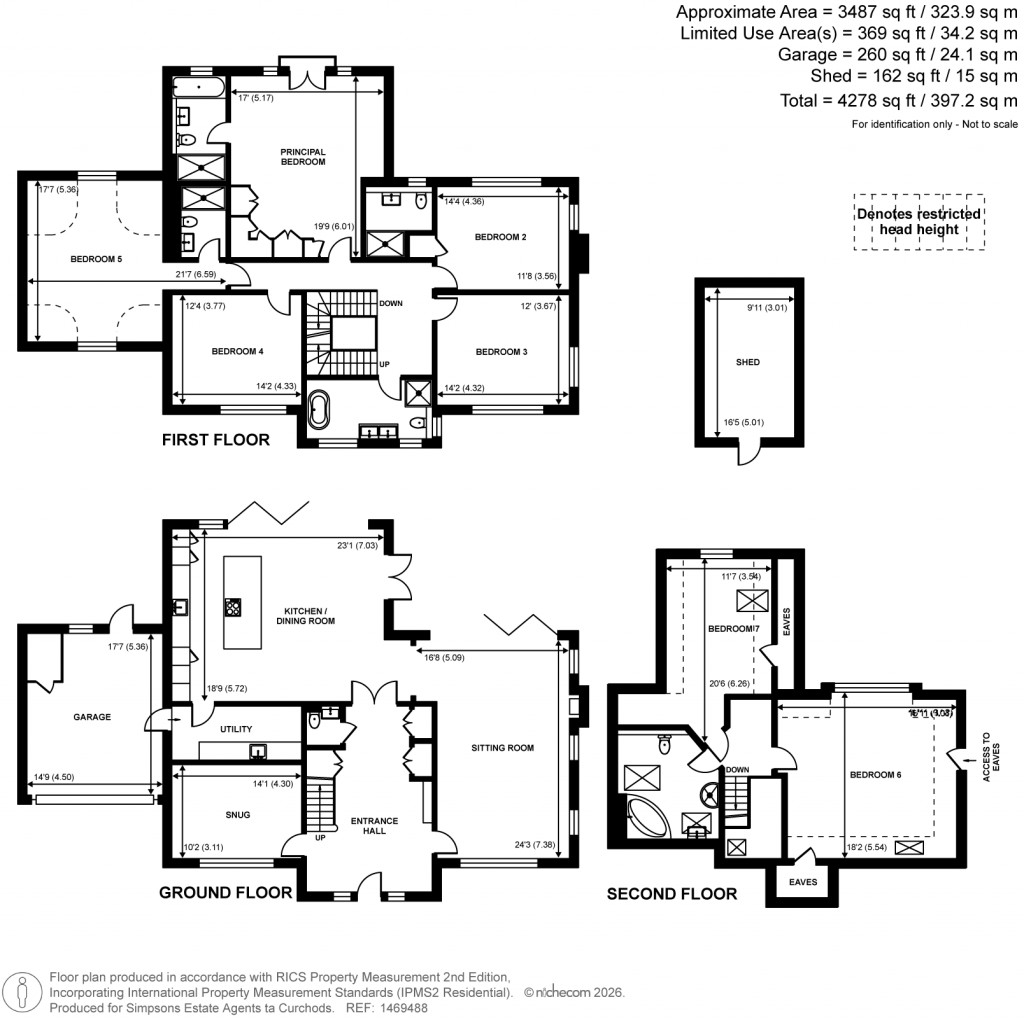 Floorplans For Heath View, East Horsley