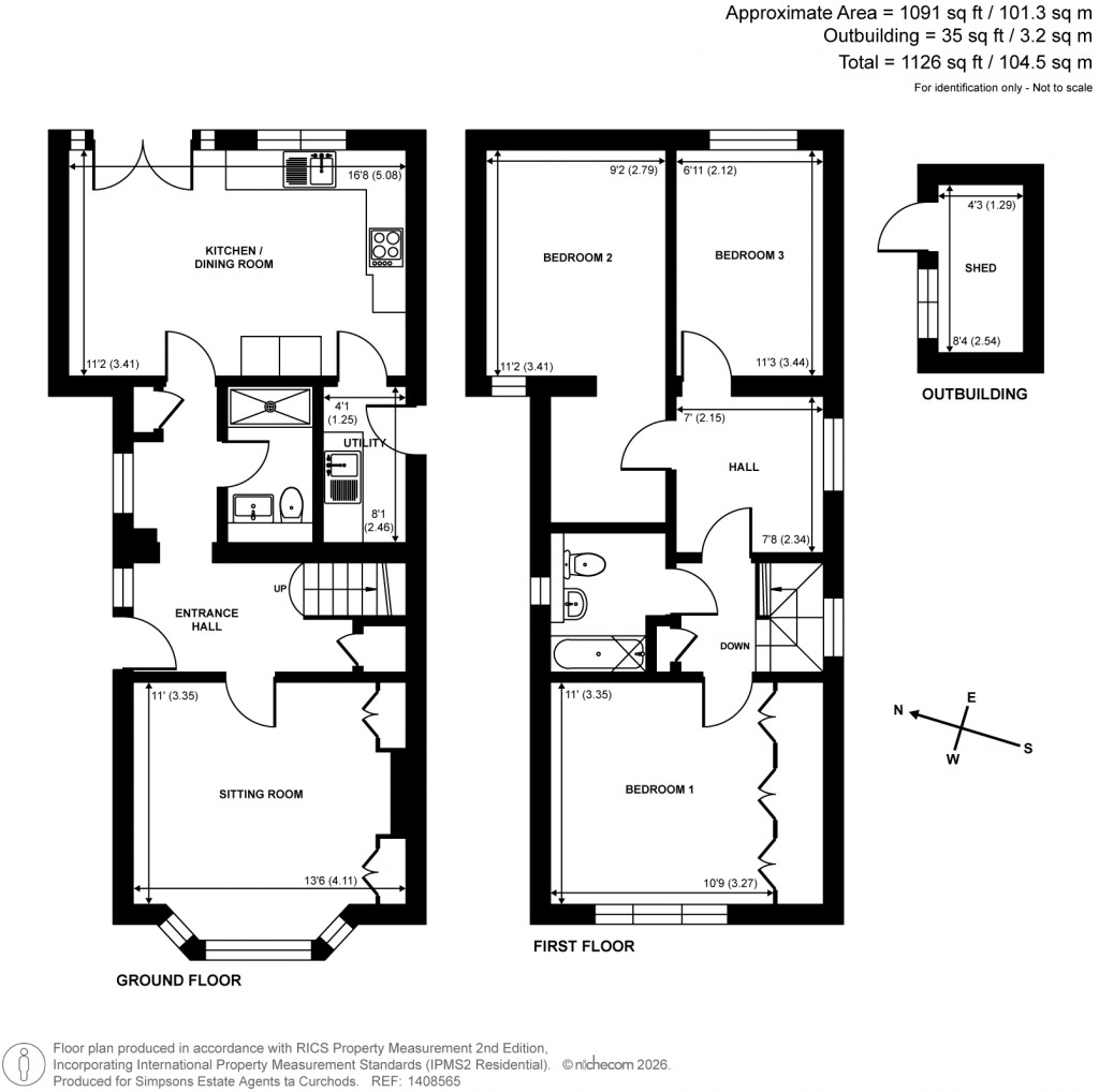 Floorplans For Pemberton Road, East Molesey, Surrey