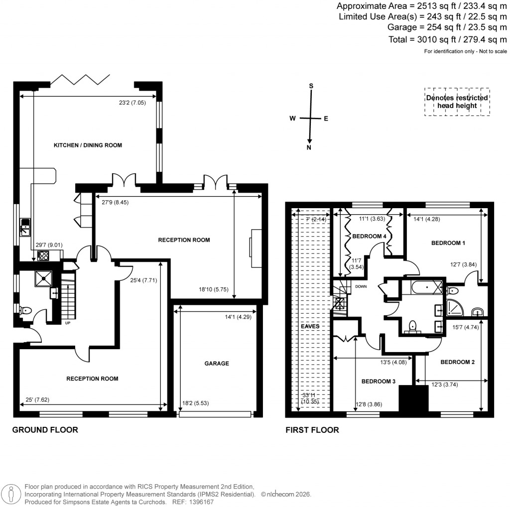 Floorplans For The Drive, Esher, Surrey