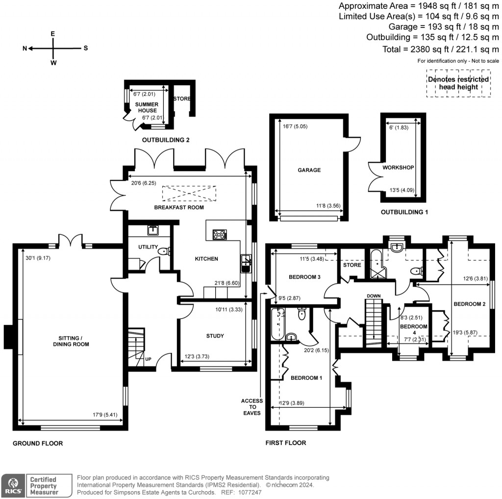 Floorplans For Ember Lane, Esher, KT10