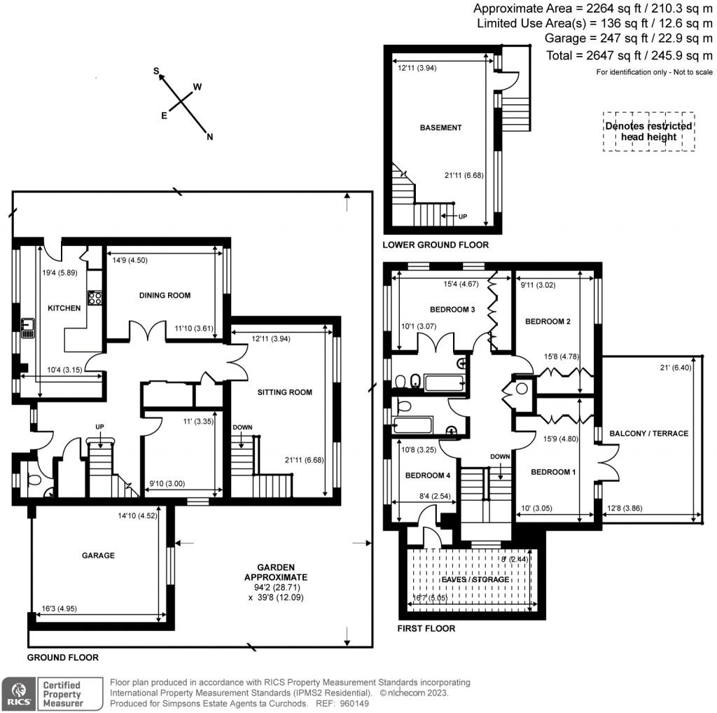 Floorplans For Pelhams Close, Esher, KT10