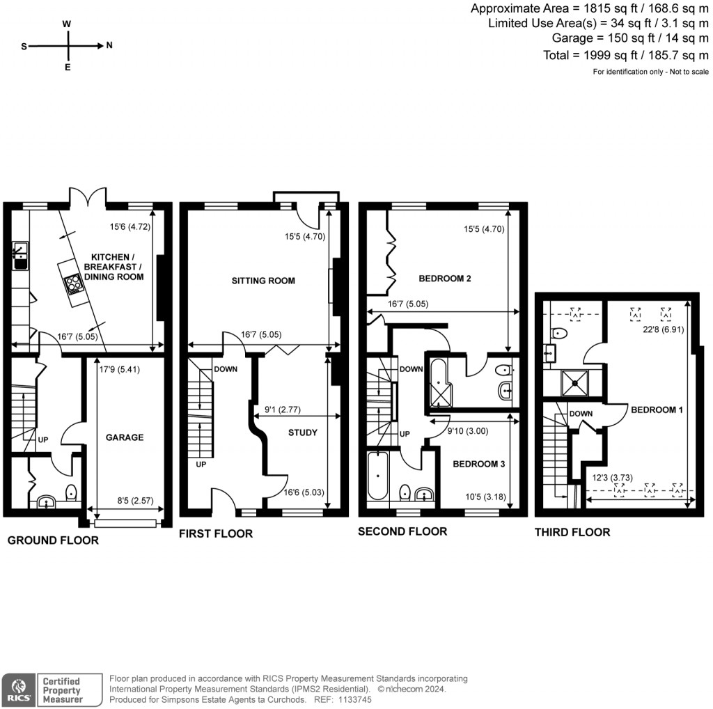 Floorplans For Lynwood Road, Thames Ditton, KT7