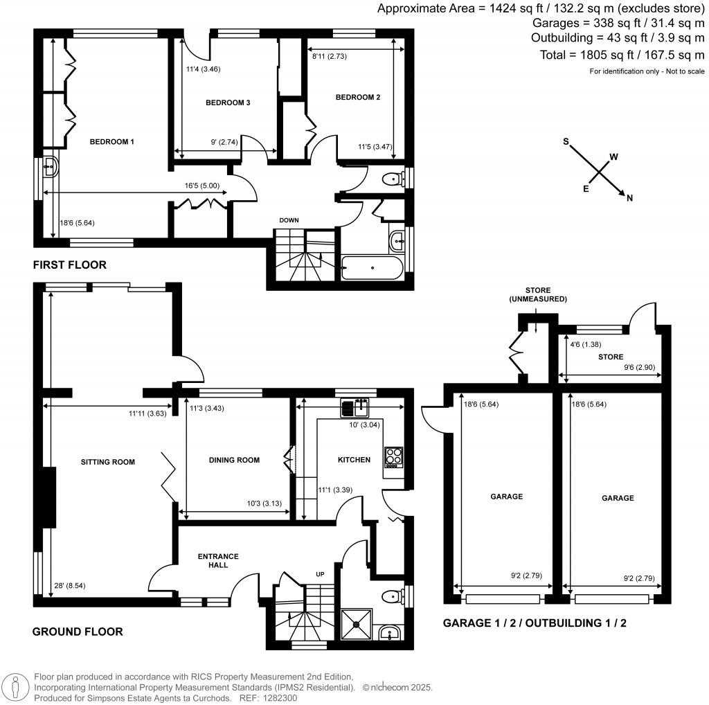 Floorplans For Hawkshill Way, Esher, Surrey