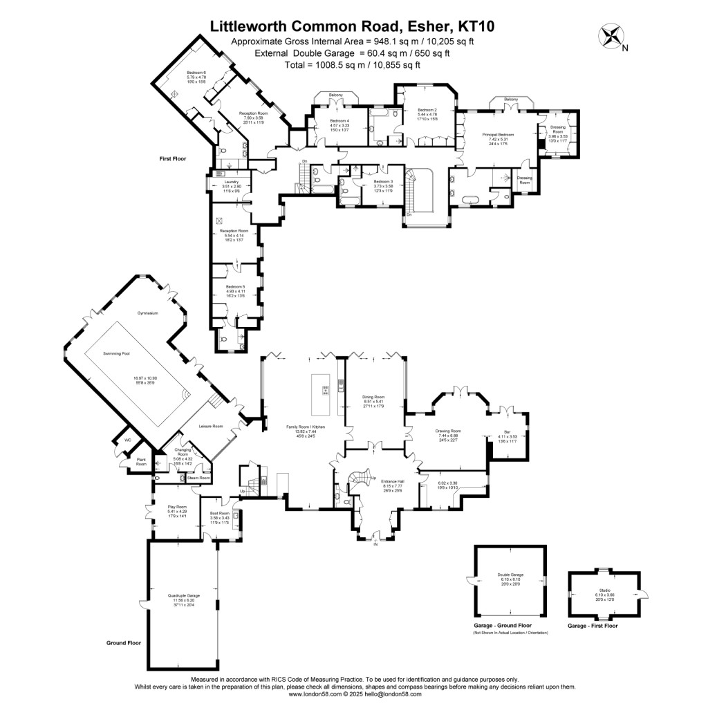 Floorplans For Littleworth Common Road, Esher, Surrey