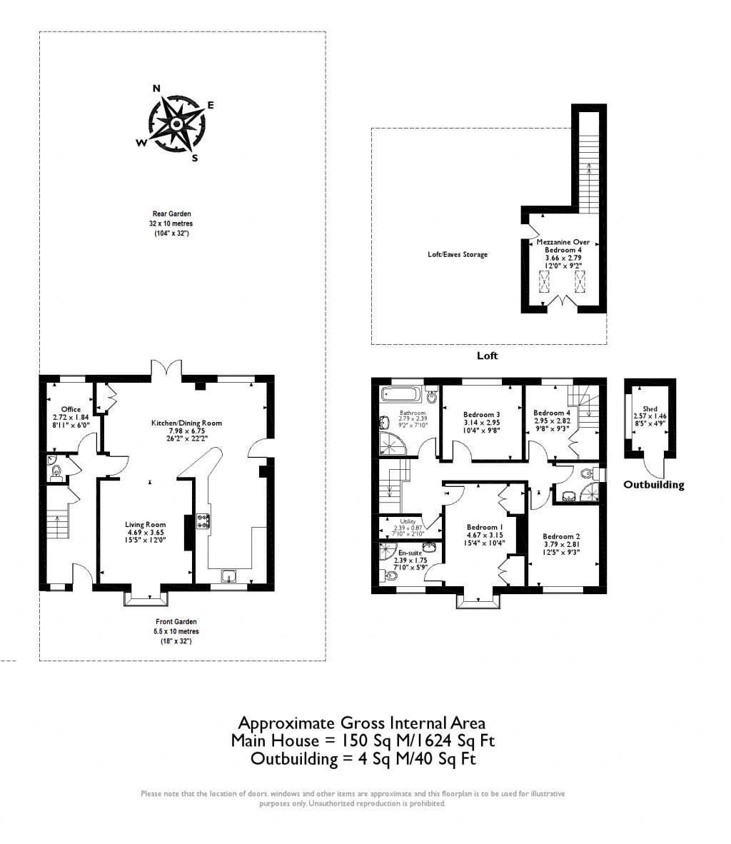 Floorplans For Loseberry Road, Claygate, KT10