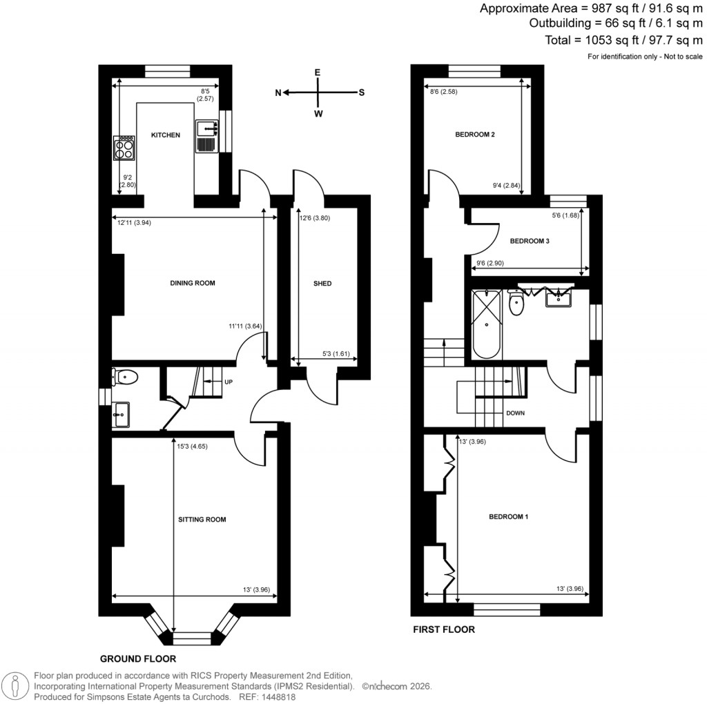 Floorplans For Summer Gardens, East Molesey, Surrey