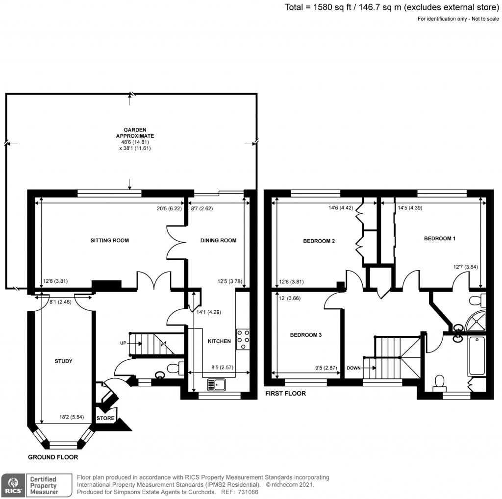 Floorplans For Wolsey Road, Esher, KT10
