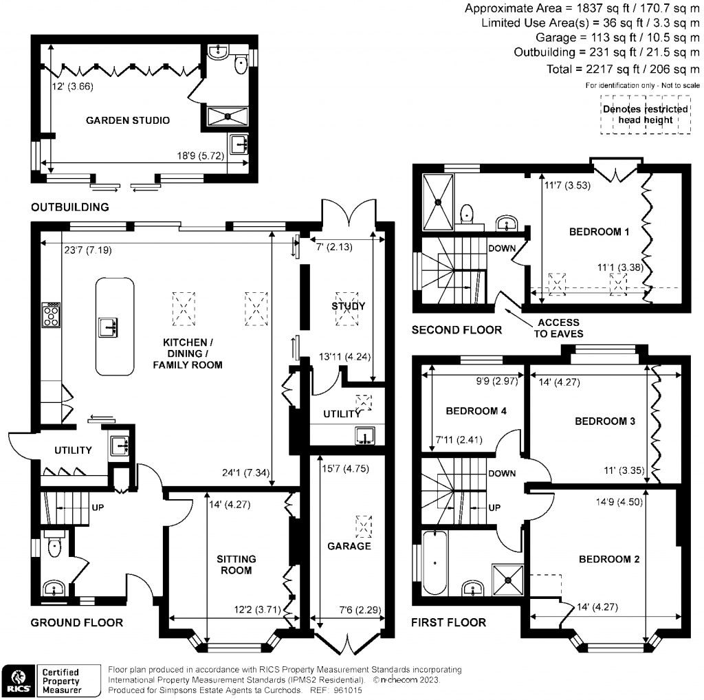 Floorplans For Basingfield Road, Thames Ditton, KT7