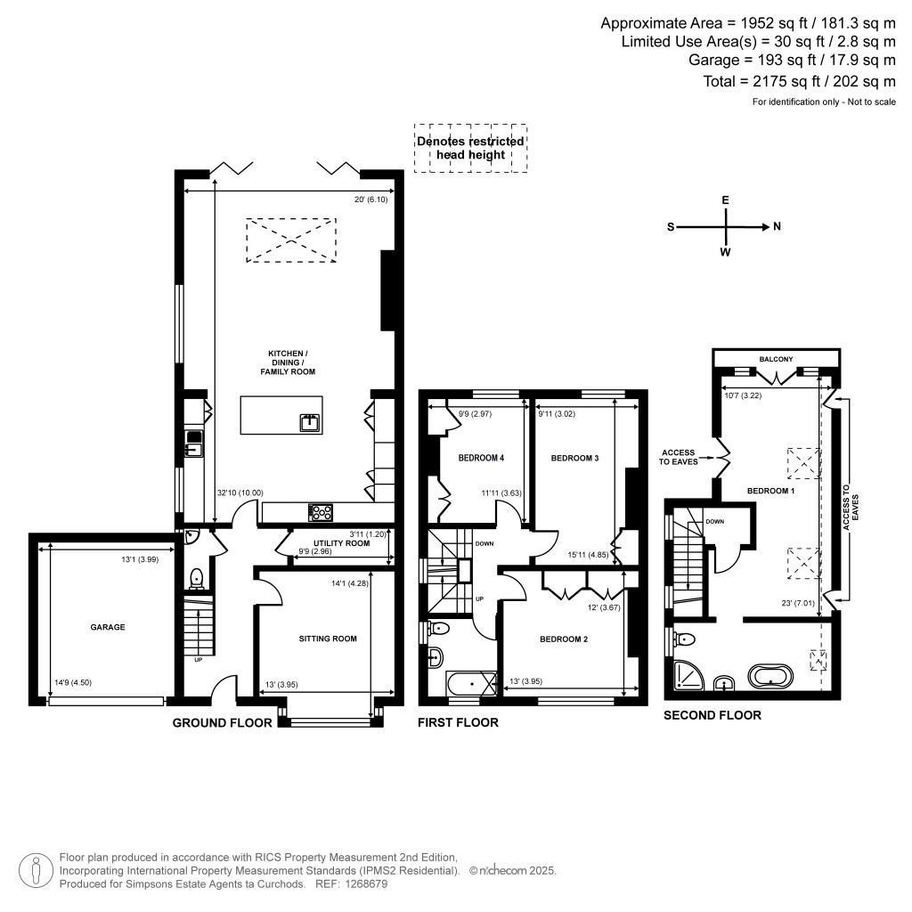 Floorplans For Angel Road, Thames Ditton, Surrey
