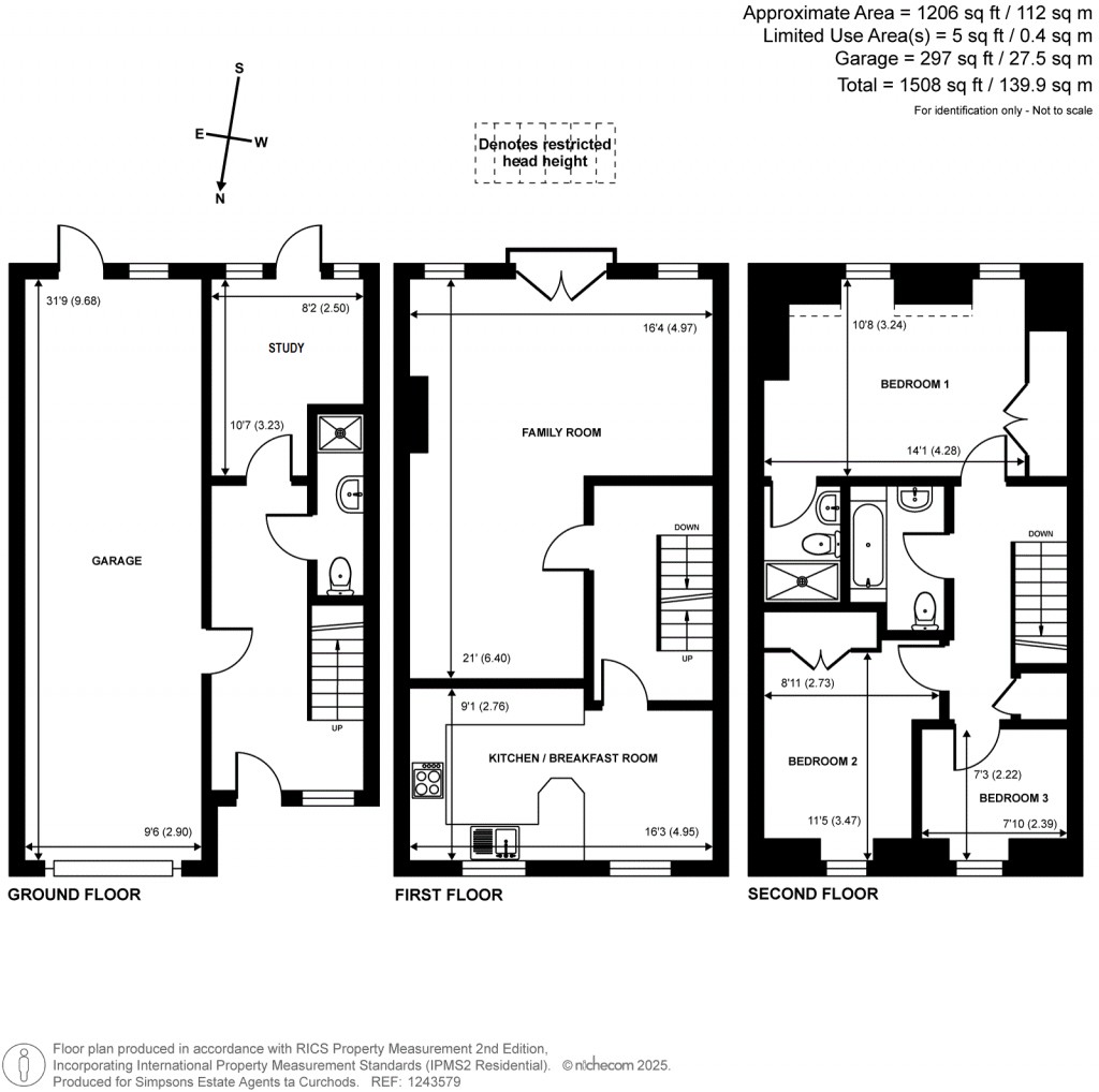 Floorplans For Sandown Gate, Esher, Surrey