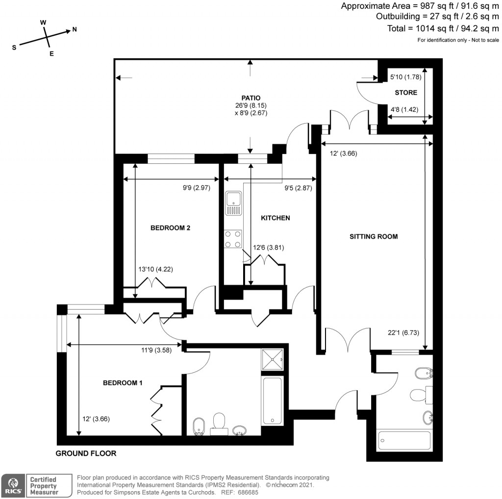 Floorplans For Esher Park Avenue, Esher, Surrey