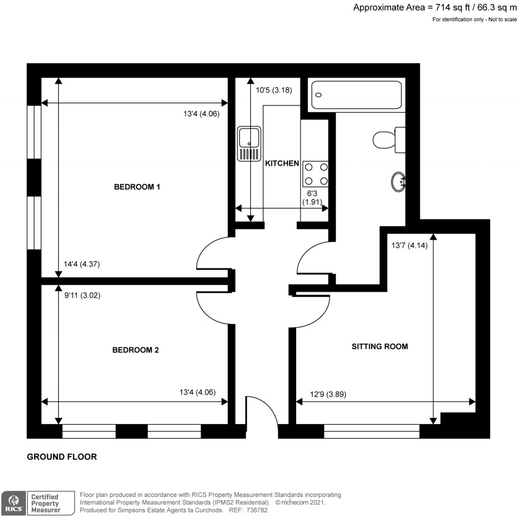 Floorplans For Hidden Close, West Molesey, KT8
