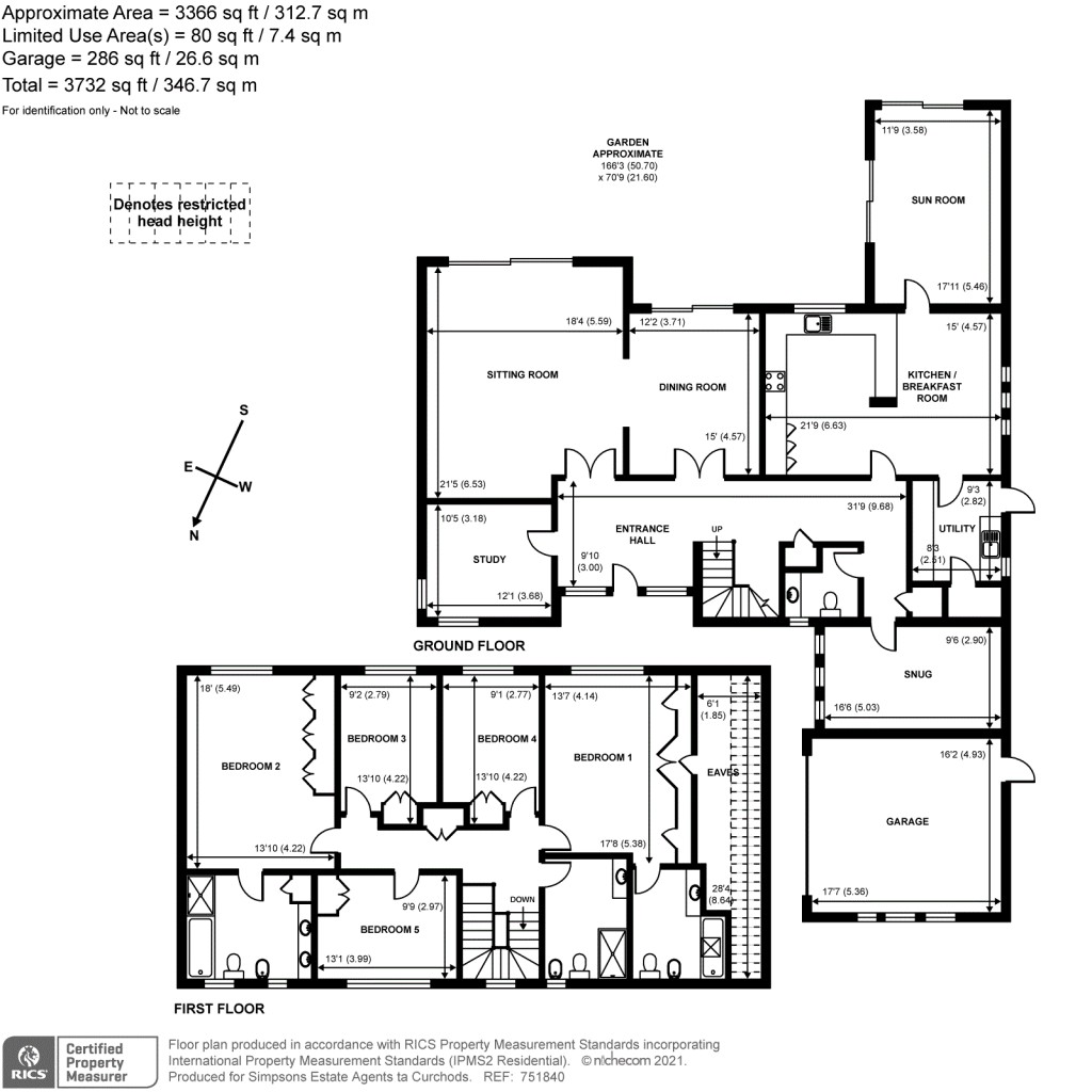 Floorplans For Sandown Avenue, Esher, KT10