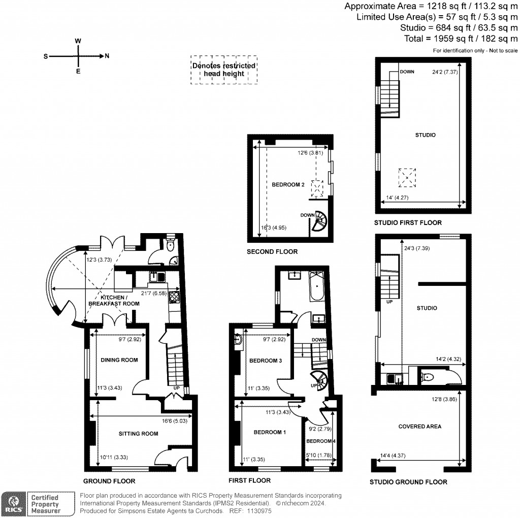 Floorplans For West End Lane, Esher, KT10