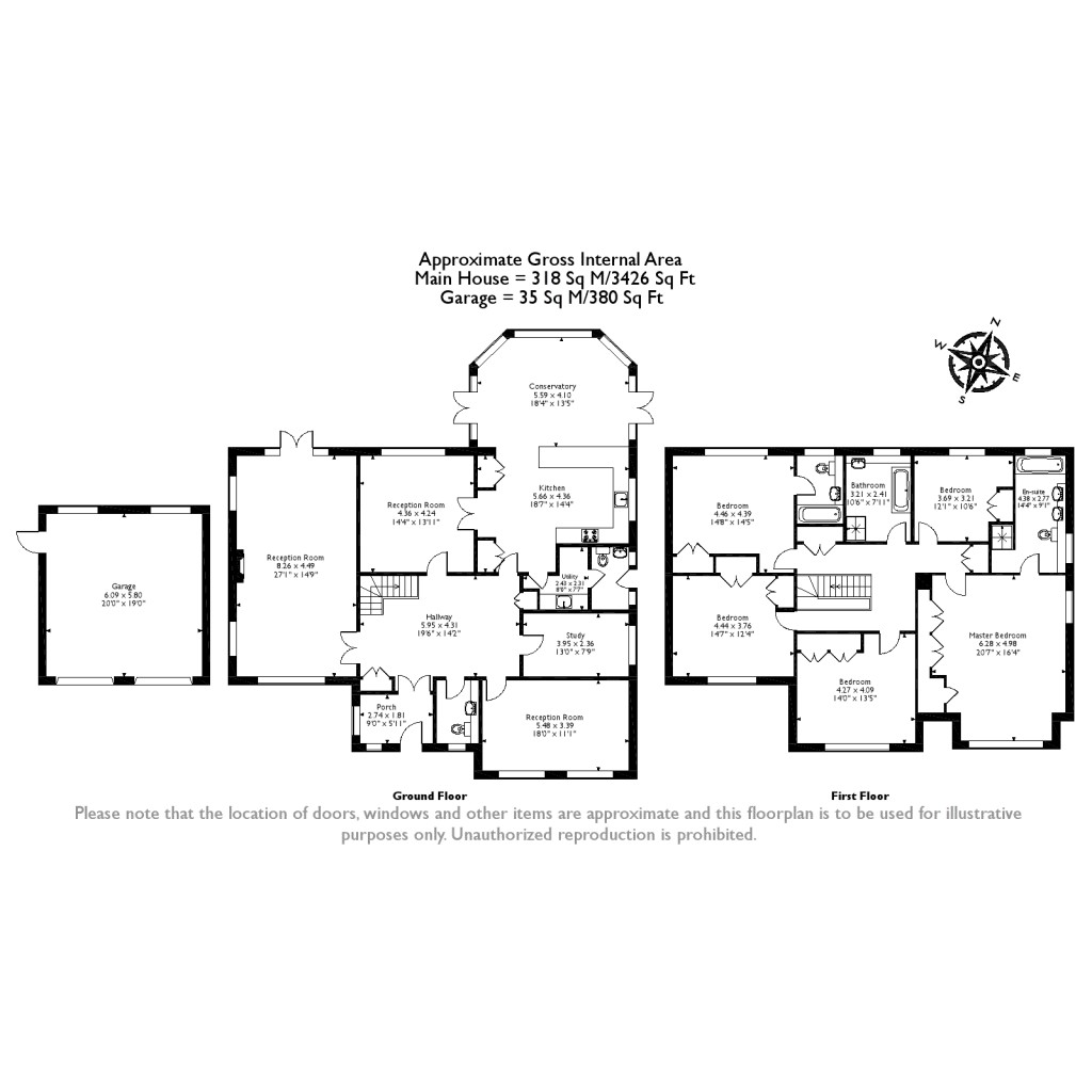 Floorplans For Fairoak Close, Oxshott, Surrey