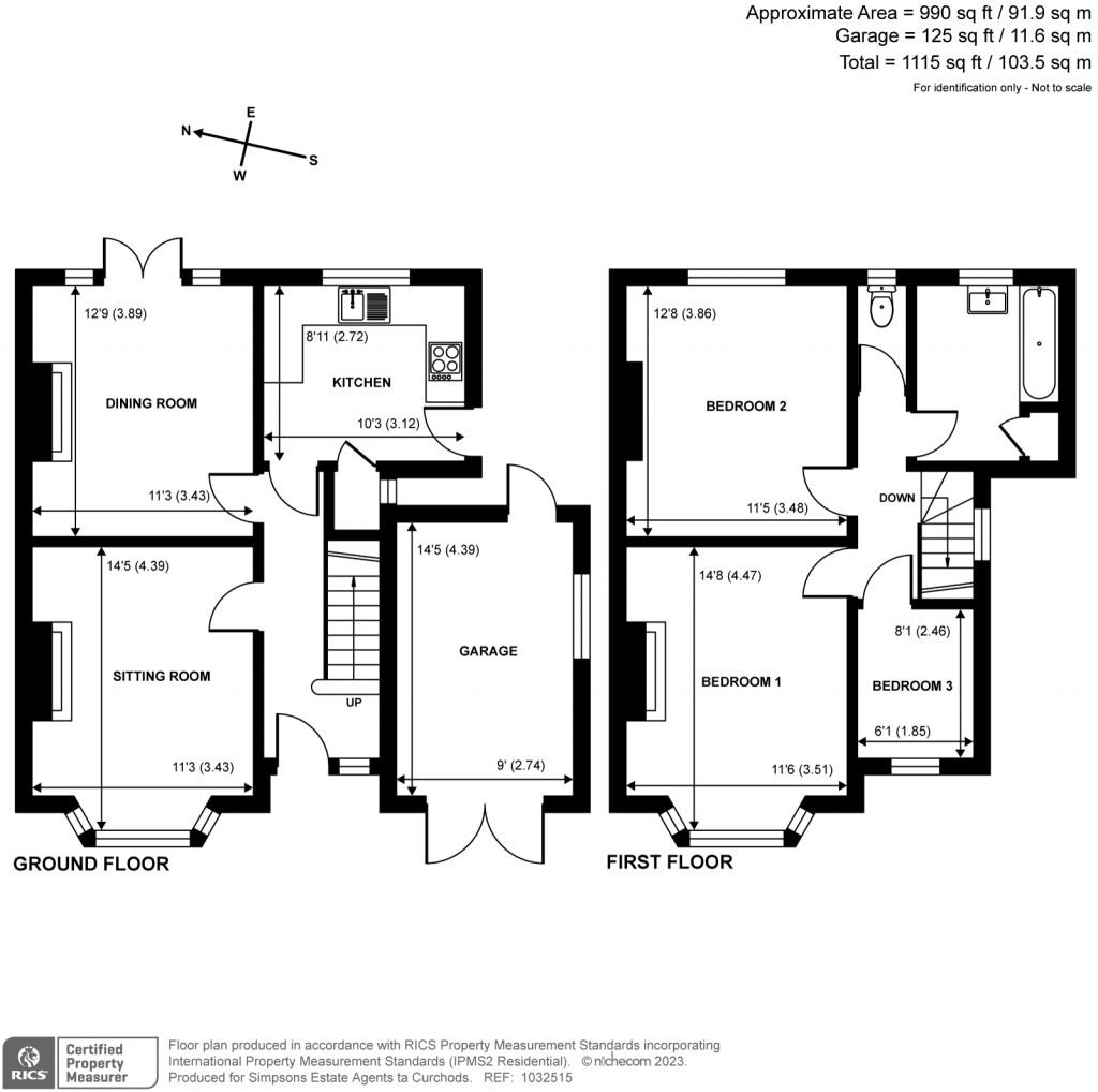 Floorplans For Eastmont Road, Esher, KT10