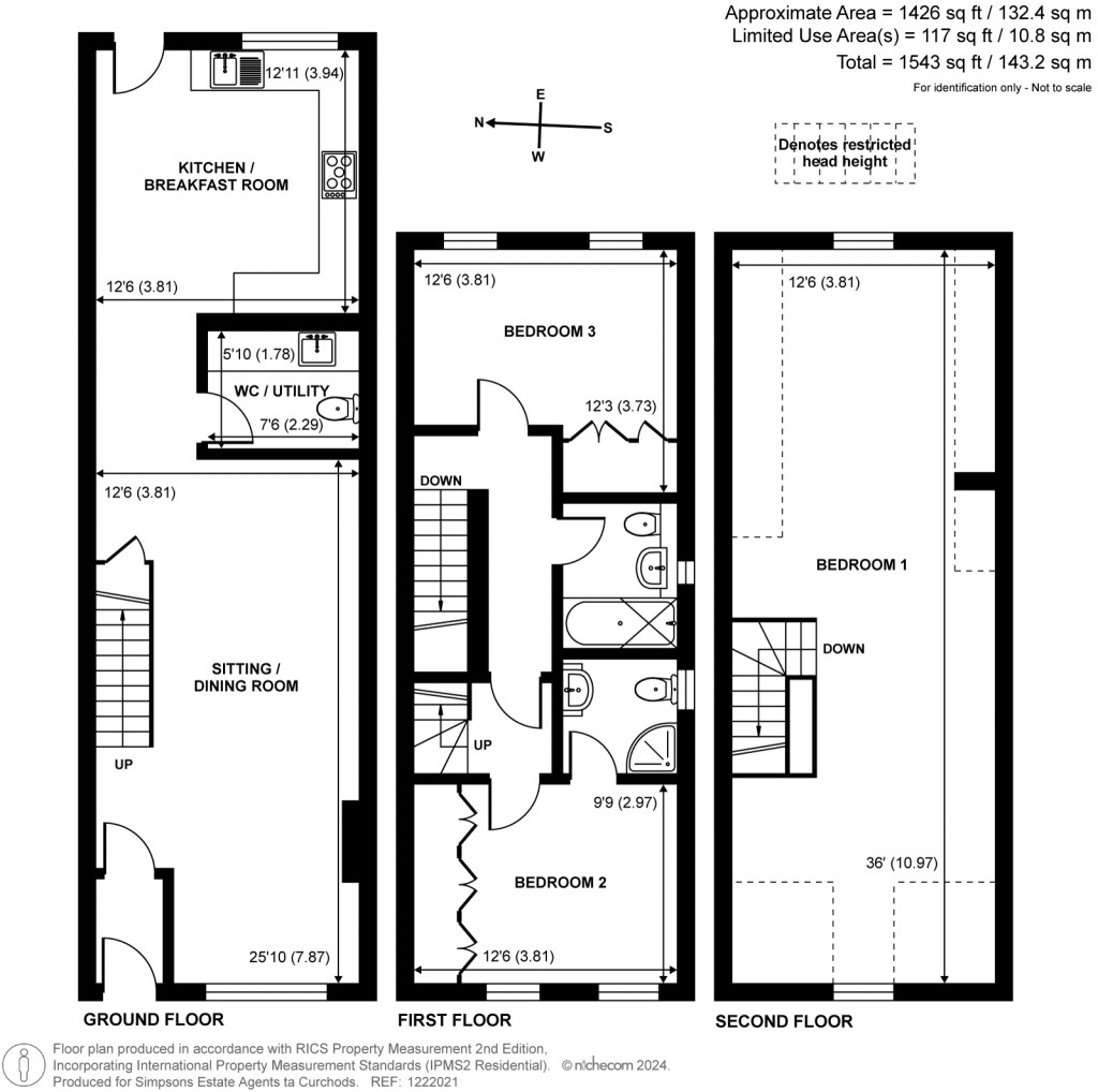 Floorplans For Pemberton Road, East Molesey, Surrey