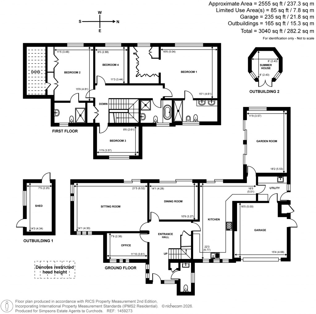 Floorplans For Littleworth Lane, Esher, Surrey