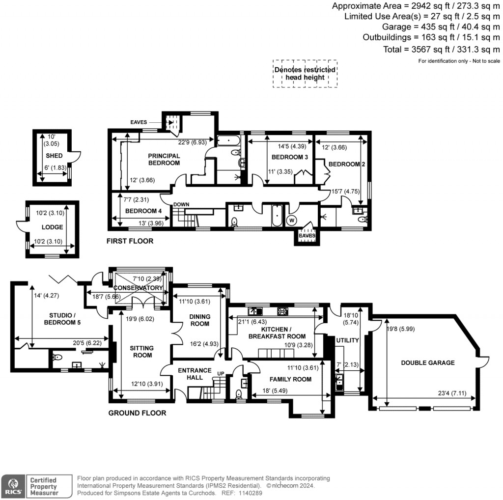 Floorplans For Esher Place Avenue, Esher, Surrey