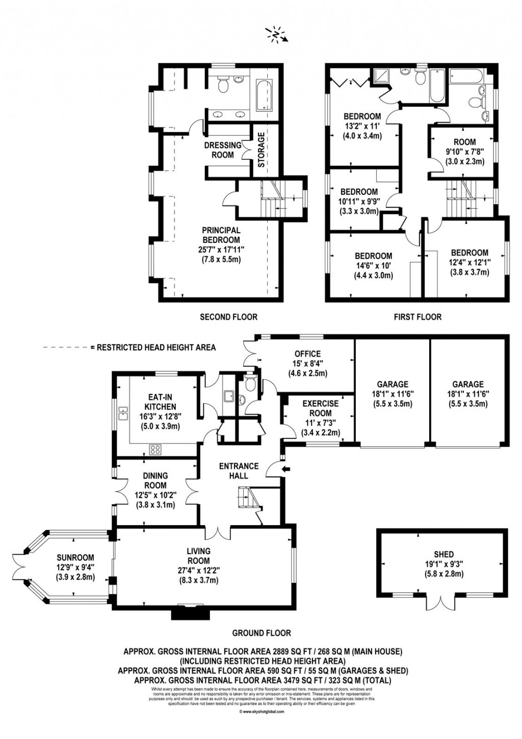 Floorplans For The Wilderness, East Molesey, KT8