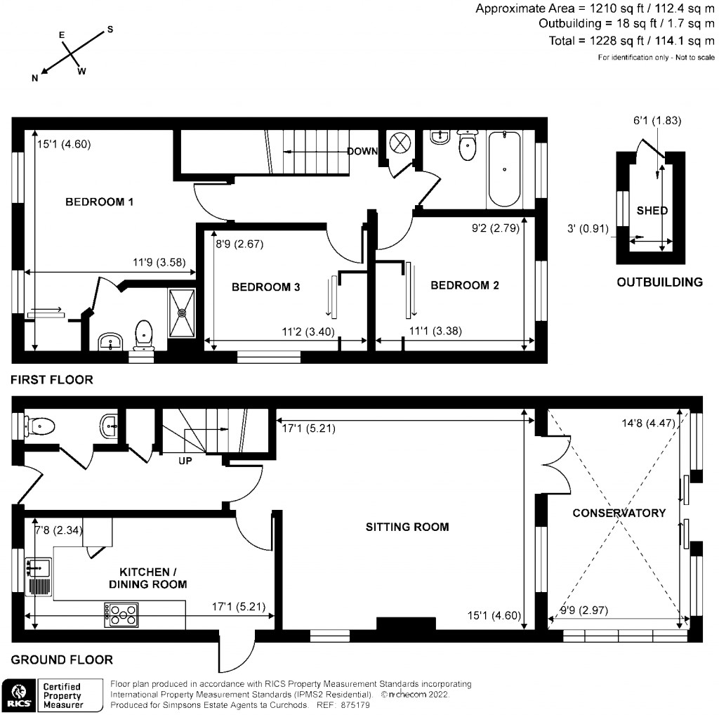Floorplans For The Gallops, Esher, KT10