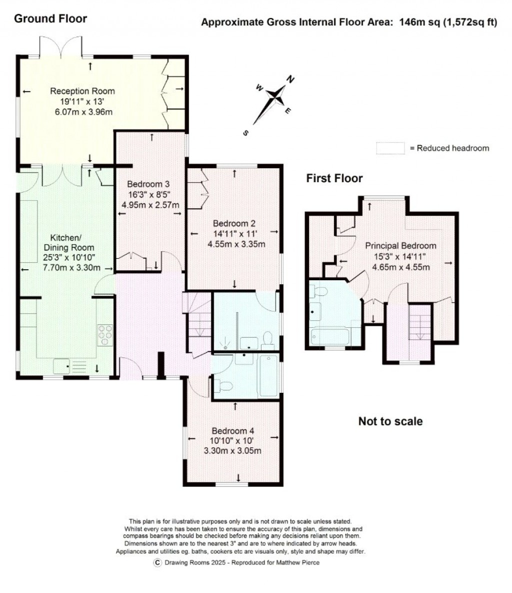 Floorplans For Lower Wood Road, Claygate, Surrey