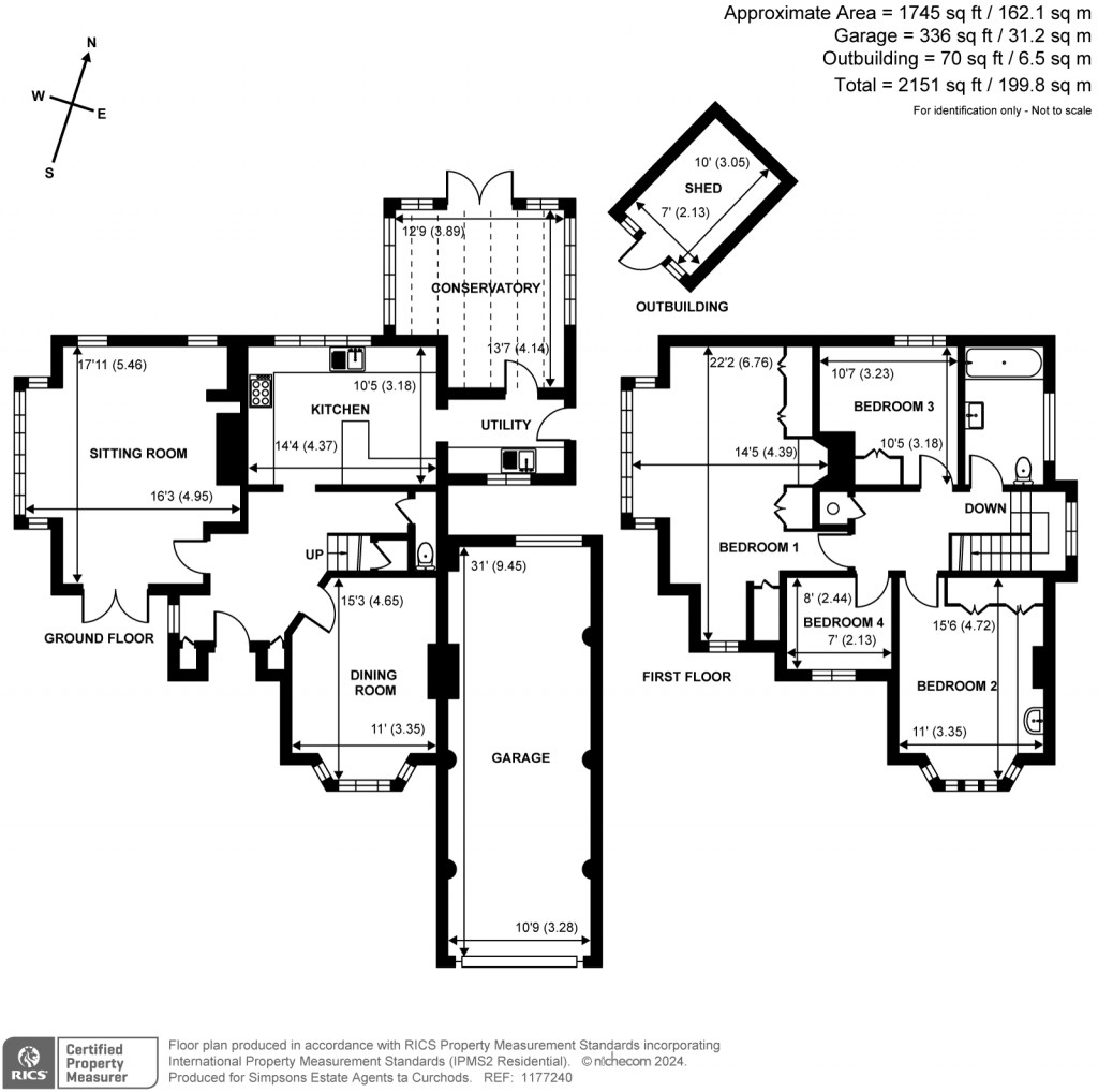 Floorplans For Lammas Lane, Esher, Surrey