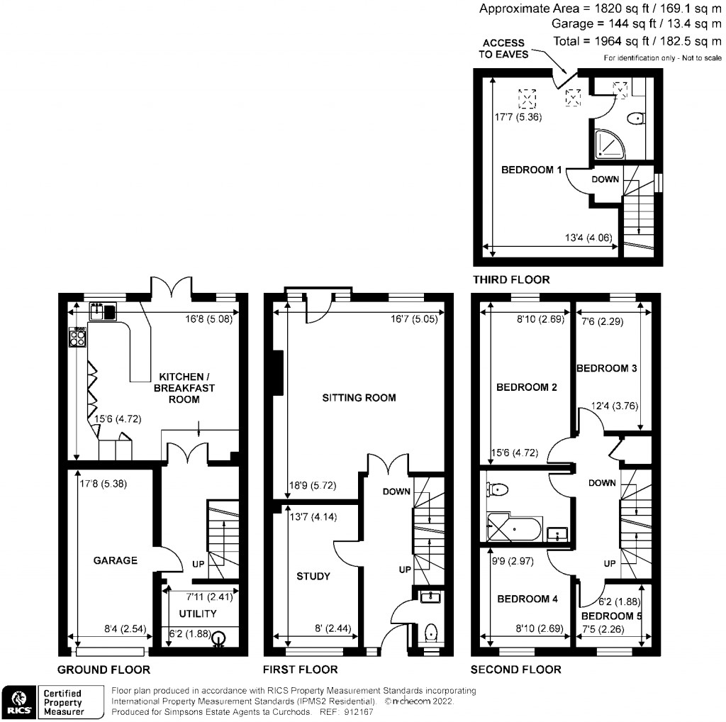 Floorplans For Lynwood Road, Thames Ditton, KT7