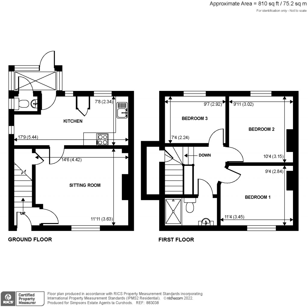 Floorplans For Farm Road, Esher, KT10