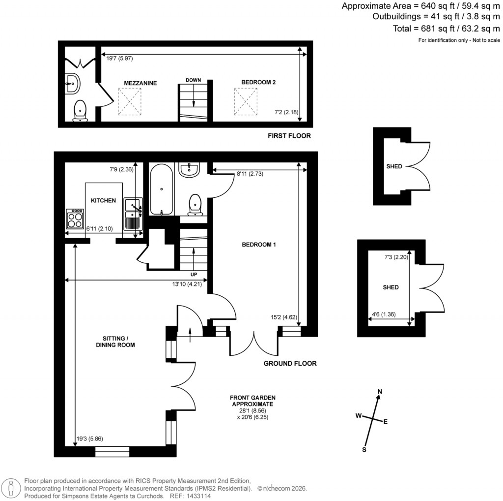 Floorplans For Canterbury Mews, Oxshott, Surrey
