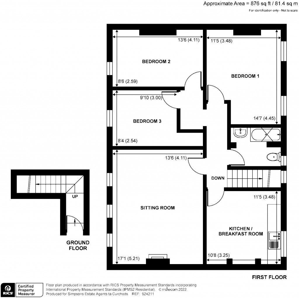 Floorplans For The Parade, Claygate, Surrey