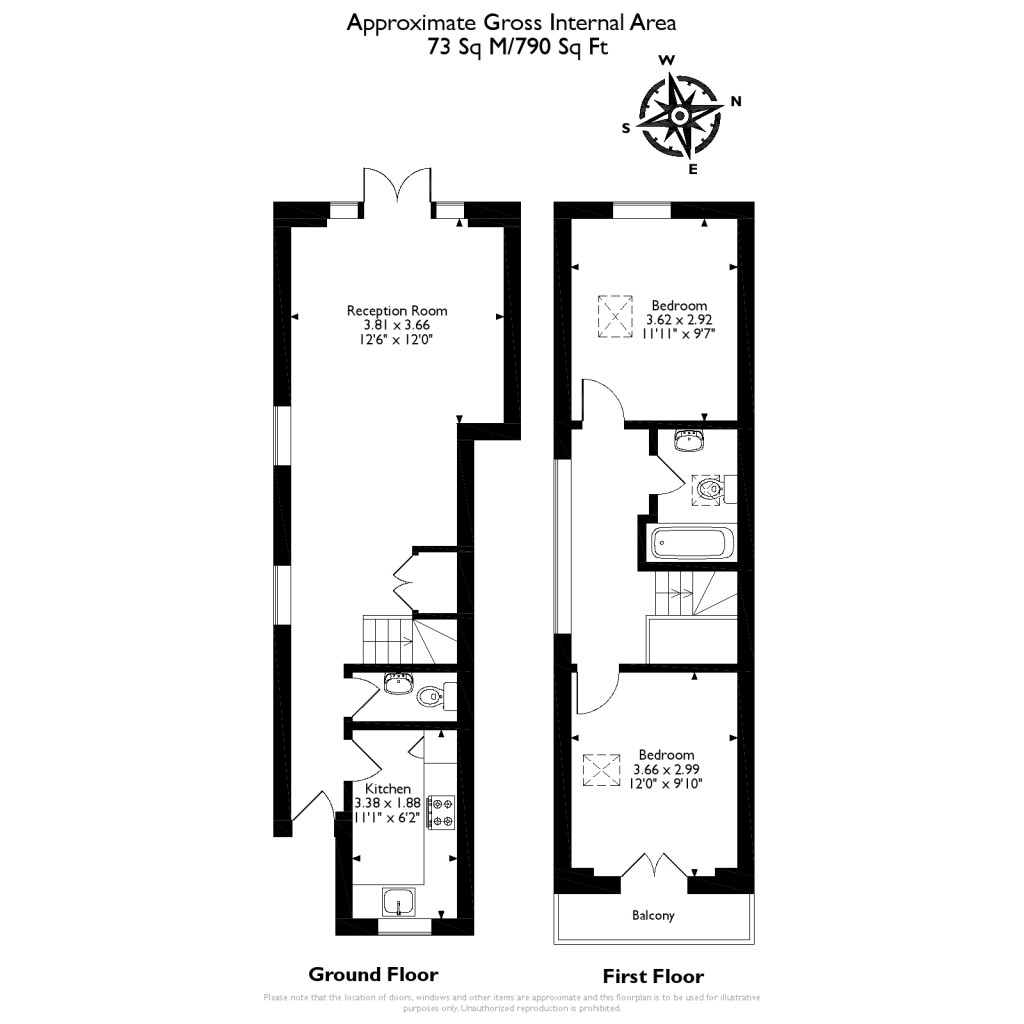 Floorplans For Weston Green, Thames Ditton, KT7