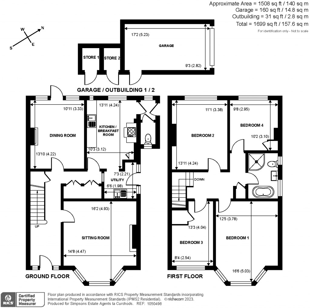 Floorplans For Queens Drive, Thames Ditton, KT7