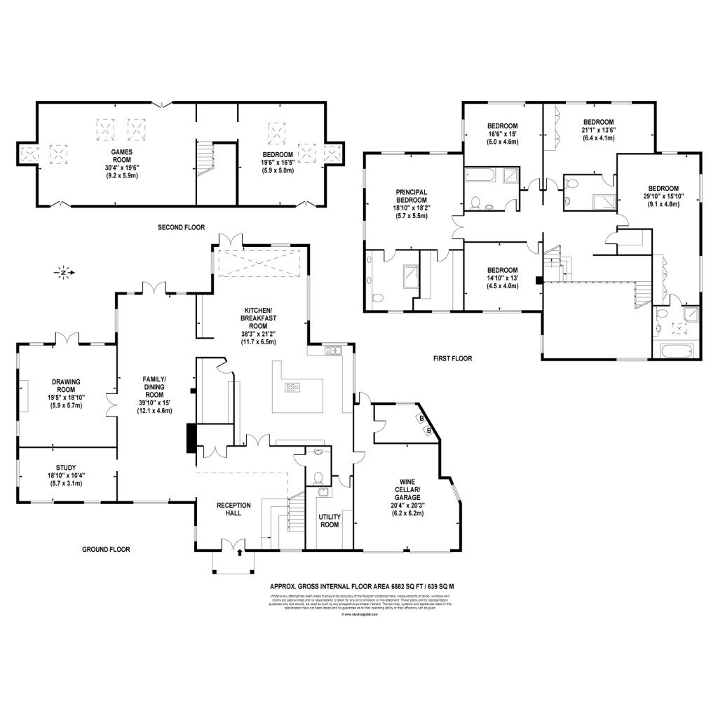 Floorplans For Moles Hill, Oxshott, KT22